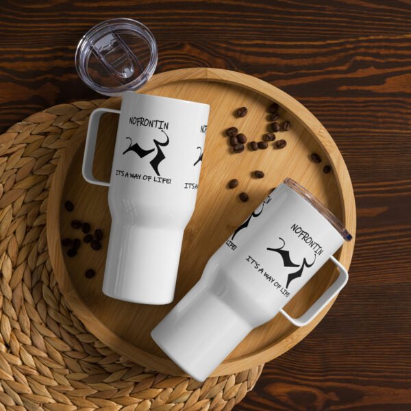 NF Travel mug with a handle