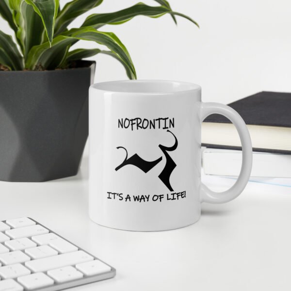 NF White glossy mug - Image 5